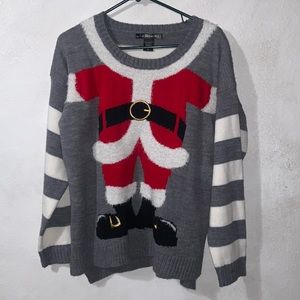 United States Sweaters | Grey/Gray/White/Red/Black Santa Suit/Body Sweater